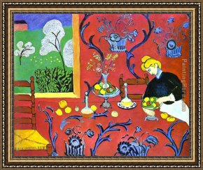 The Era of The Red Guards Framed Paintings - Harmony in Red by Henri Matisse
