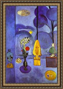 The Blue Window Framed Paintings - The Blue Window by Henri Matisse