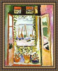 The Goldfish Window Framed Paintings - The Window by Henri Matisse