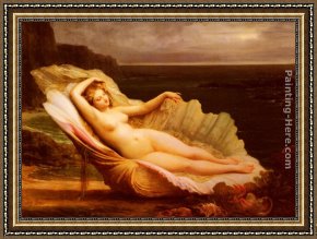 Venus in Front of The Mirror Framed Paintings - Venus by Henri Pierre Picou