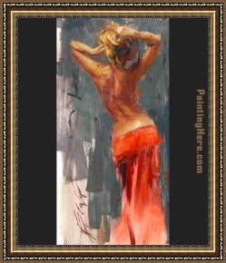 Henry Asencio Framed Paintings - Graceful Elegance by Henry Asencio
