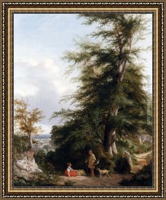 A Chat with His Lordship Framed Paintings - A Wayside Chat by Henry John Boddington