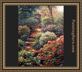 Wood Framed Paintings - Jefferson woods by Henry Peeters