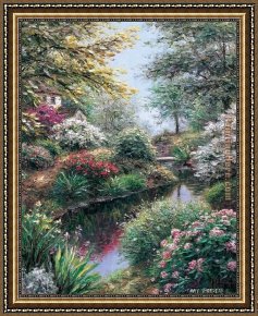 Henry Framed Paintings - Longmeadow House by Henry Peeters