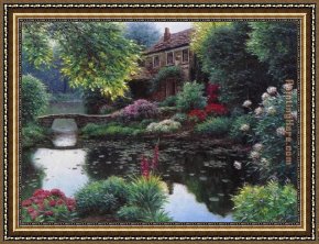 Bridge Framed Paintings - Somerset Bridge by Henry Peeters