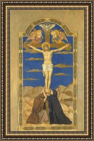 Crucifixion Framed Paintings - Crucifixion by Henry Siddons Mowbray