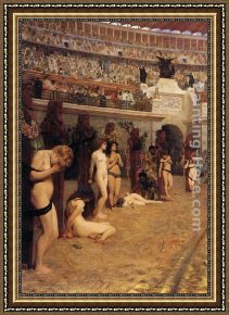 The Death of Demosthenes Framed Paintings - Faithful Unto Death by Herbert Gustave Schmalz