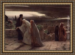 Return Framed Paintings - Return from Calvary by Herbert Gustave Schmalz