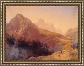Antibes And The Maritime Alps Framed Paintings - In the Alps by Herman Herzog