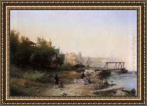 The Puppet Show Framed Paintings - The Horse Show by Herman Herzog