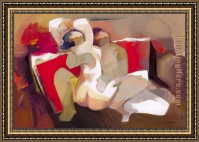 Heart Framed Paintings - Closer Hearts by Hessam Abrishami