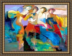 A Little Prince Likely in Time to Bless a Royal Throne Framed Paintings - Free from Time by Hessam Abrishami