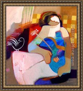 Heart Framed Paintings - Innocent Heart by Hessam Abrishami