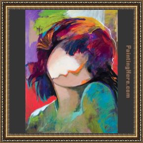 Sleeping Beauty Framed Paintings - Internal Beauty by Hessam Abrishami