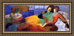 A Moment of Comfort Framed Paintings - Precious Moments by Hessam Abrishami