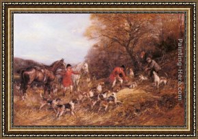 Hardy Framed Paintings - Gone To Earth by Heywood Hardy