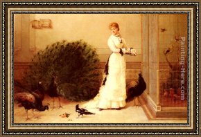 Hardy Framed Paintings - The Aviary by Heywood Hardy