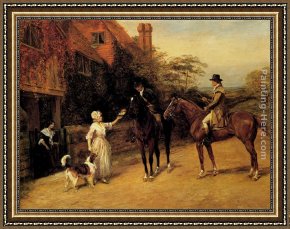 Hardy Framed Paintings - The Awaited Letter by Heywood Hardy