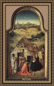 Triptych of The Adoration of The Magi Framed Paintings - Adoration of the Magi by Hieronymus Bosch