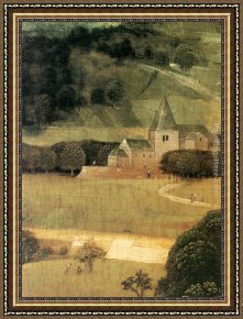 St Jerome Framed Paintings - St Jerome in Prayer (detail) by Hieronymus Bosch