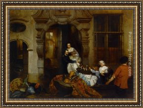 Hove Framed Paintings - The Inundation by Hubertus van Hove