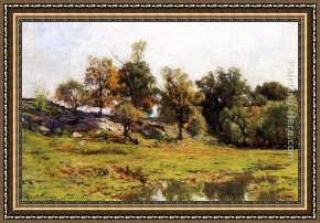 Burne-jones Framed Paintings - Summer Landscape by Hugh Bolton Jones