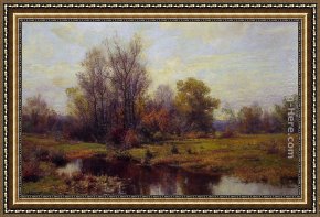 Burne-jones Framed Paintings - Woodland Scene by Hugh Bolton Jones