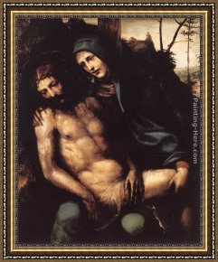 Piet Mondrian Framed Paintings - Piet&agrave; by Il Sodoma