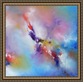 Spirits at Play II Framed Paintings - Sacred Spirits 01 by Ioan Popei
