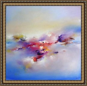 Spirits at Play II Framed Paintings - Sacred Spirits 02 by Ioan Popei