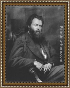 Portrait of The Painter Anton Peschka Framed Paintings - Portrait of the painter Ivan Shishkin by Ivan Nikolaevich Kramskoy