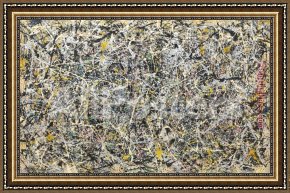 Michael Jackson Moonwalk Framed Paintings - No 1 1949 by Jackson Pollock