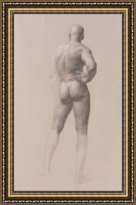 Figure Modern Framed Paintings - Male Figure by Jacob Collins