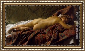 Jacob Jordaens Framed Paintings - Reclining Nude by Jacob Collins