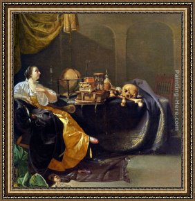 Mallard Duck Framed Paintings - An Allegory of Faith by Jacob Duck