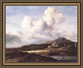 Ruisdael Framed Paintings - The Ray of Sunlight by Jacob van Ruisdael