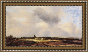 Ruisdael Framed Paintings - View of Naarden by Jacob van Ruisdael