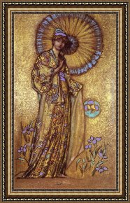 Design for The Grande Galerie in The Louvre Framed Paintings - Design for a Mosaic by James Abbott McNeill Whistler