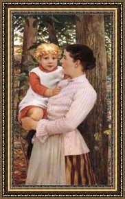 An Algerian Mother And Child Framed Paintings - Mother and Child by James Carroll Beckwith