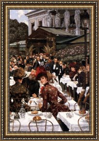Ladies at The Milliners Framed Paintings - The Artist's Ladies by James Jacques Joseph Tissot