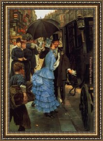 James Framed Paintings - The Bridesmaid by James Jacques Joseph Tissot