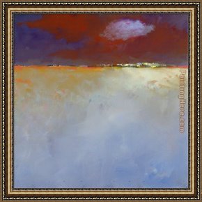 The Night Before Christmas Framed Paintings - Night is falling by Jan Groenhart