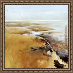 Jan Miense Molenaer Framed Paintings - Remembering Terschelling by Jan Groenhart