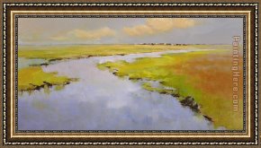 Jan Miense Molenaer Framed Paintings - zomerlicht by Jan Groenhart