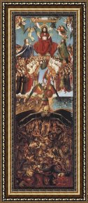 Jan Van Goyen Framed Paintings - Last Judgment by Jan van Eyck
