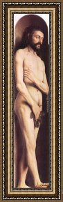Adam Elsheimer Framed Paintings - The Ghent Altarpiece Adam by Jan van Eyck