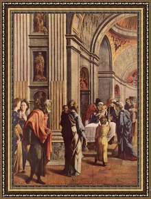 Presentation of Christ in The Temple Framed Paintings - Presentation of Jesus in the Temple by Jan van Scorel