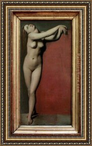 Nude Framed Paintings - Angelica Nude by Jean Auguste Dominique Ingres