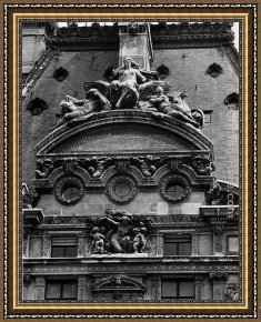 Small Worlds II Framed Paintings - Imperial France Enlightening the World and The Triumph of Flora by Jean-Baptiste Carpeaux