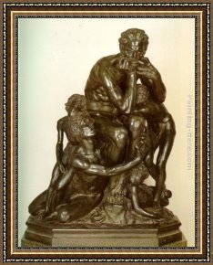 Jean-baptiste Oudry Framed Paintings - Ugolino and his Sons by Jean-Baptiste Carpeaux